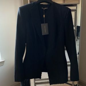 NWT Black Asymmetrical Styled Zac Posen Blazer